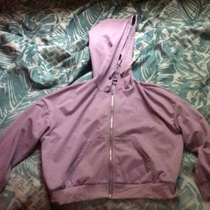 Purple crop-top like jacket
